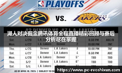 湖人对决掘金腾讯体育全程直播精彩回顾与赛后分析尽在掌握